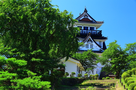 Yokote Castle in summerのeditorial素材