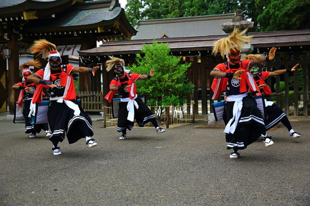 Michinoku Performing Arts Festival Demon Blade Danceの写真素材