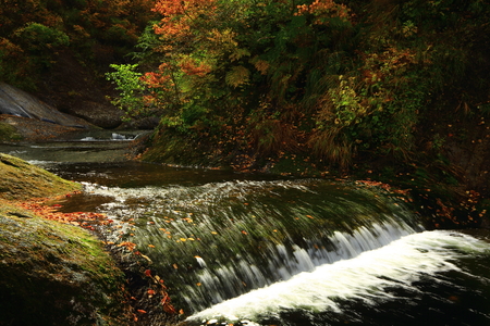 Autumn Valleyの写真素材
