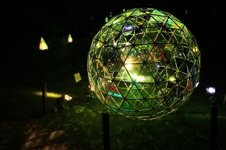 Summer Illumination, Hanamaki City, Iwate Prefectureの写真素材