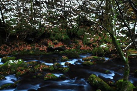 Winter from subsoil water falls