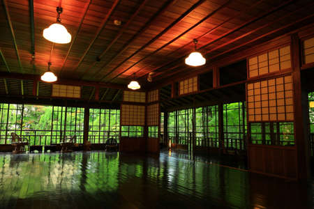 A view of the hotel in the summer in Iwate Prefectureのeditorial素材