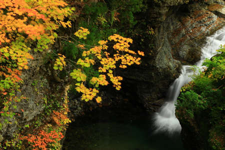Akita Prefecture autumn Valleyの写真素材