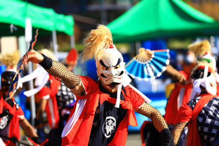Folk Performing Arts, Kitakami City, Iwate Prefectureのeditorial素材