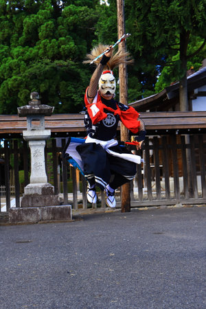 Traditional Japanese drummers in Kamakura, Japan.