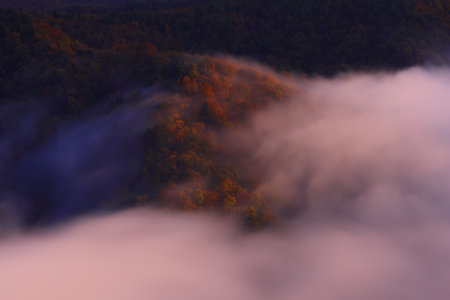 Landscape of a mountain lake