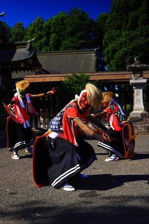 traditional Chinese opera performances, Luannan County, Hebei Province, Chinaの写真素材