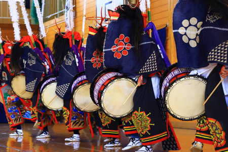 Unidentified Japanese dancers perform at Gion Matsuri Festival in Kyoto, Japan Gion Matsuri is one...