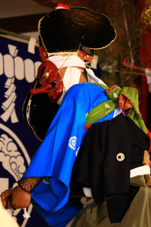 dance performances in the square,, Luannan County, Hebei Province, Chinaの写真素材