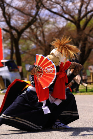 The Carnival at Basel (Basle - Switzerland) in the year 2015. The picture shows some costumed people.の写真素材