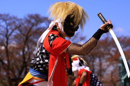 The Carnival at Basel (Basle - Switzerland) in the year 2015. The picture shows some costumed people.の写真素材