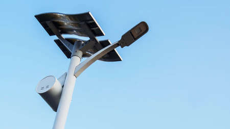 Solar light streetの写真素材