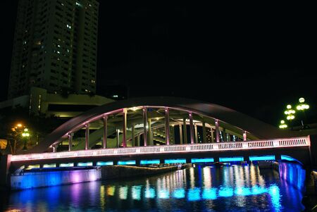 The bridge in the Singapore cityの写真素材