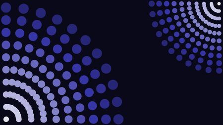 Blue vector background made from dots, 16:9 sizeの写真素材