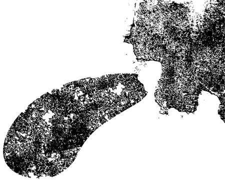 Grunge speaking man head - illustration.の写真素材