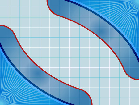 Blue background with net behind.のイラスト素材