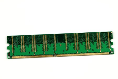 Photo of DDR memory module stick isolated on white background.の写真素材