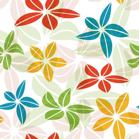 Abstract floral seamless  - vector illustration. You can use it to fill your own background.のイラスト素材