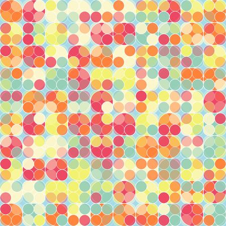 Mosaic seamless made from colored dots - vector illustration  You can use it to fill your own background のイラスト素材