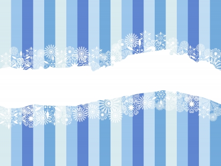 Winter background with winter colors and snow flakes -  illustration のイラスト素材