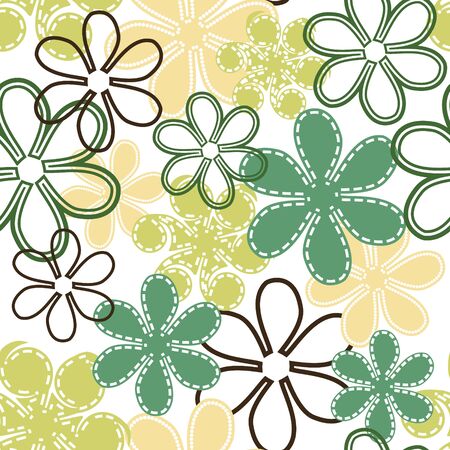 Floral background -  illustration  You can use it to fill your own background のイラスト素材