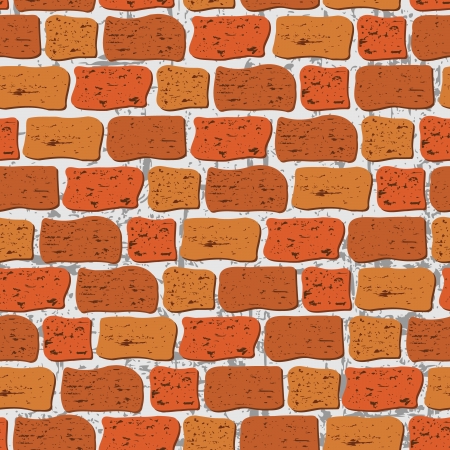 Abstract grunge bricks seamless - vector illustration  You can use it to fill your own background のイラスト素材