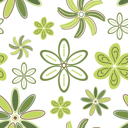 Abstract floral seamless のイラスト素材