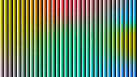 abstract colorful background with vertical stripes of different shades of rainbow colorsの写真素材
