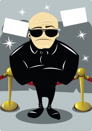 A body guard in the Oscars' nightのイラスト素材