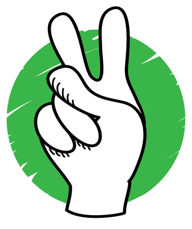 victory symbolのイラスト素材