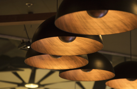 lamp that shines in the darkの写真素材