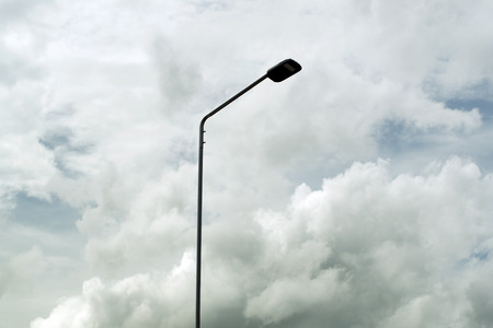 lantern brightness in the sky darkenedの写真素材