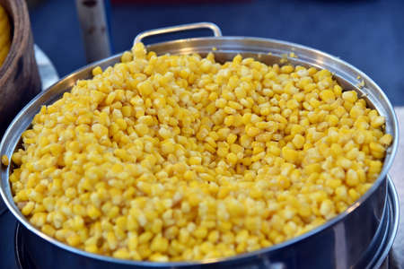 Sweet corn were Boiled give and delicious health benefitsの写真素材
