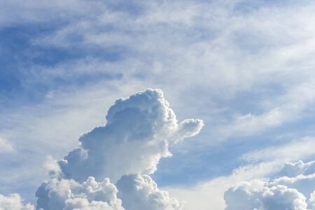 Sky and clouds with a beautiful light in the morning
