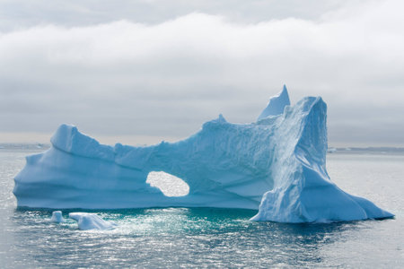 Iceberg of polar regions, Greenlandの写真素材