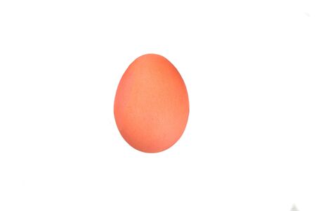 Colored easter egg isolated on white backgroundの写真素材