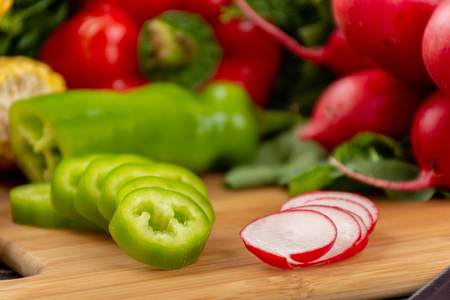 Bunch of different kinds fresh and raw vegetablesの写真素材