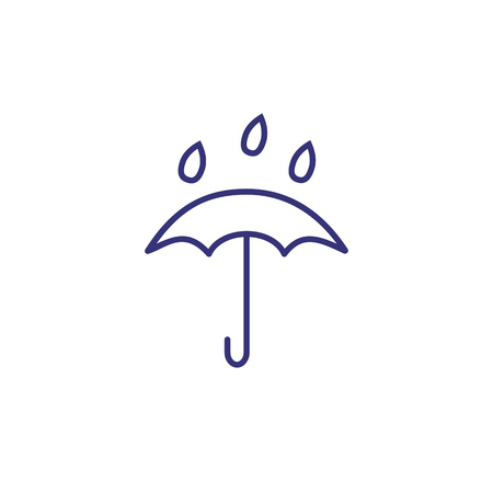 Rain line icon. Weather, nature, environment. Weather concept. Vector illustration can be used for topics like environment, ecology, weather forecastの写真素材