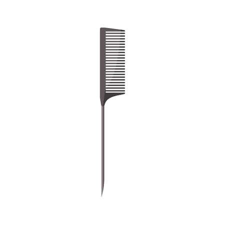 Thin hairdressing brush illustration. Cut, salon, equipment. Beauty industry concept. Vector illustration can be used for beauty professionals, saloonsのイラスト素材