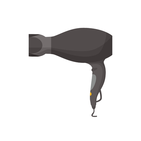 Hair dryer illustration. Cut, salon, equipment. Beauty industry concept. Vector illustration can be used for beauty professionals, saloonsのイラスト素材