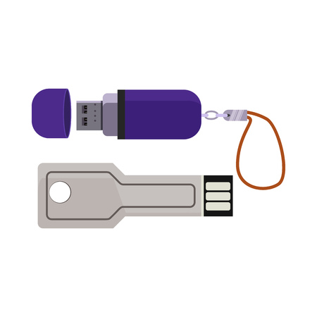 Memory  cards illustration. Devices, gadgets, electronics. Computer concept. Vector illustration can be used for topics like modern life, progressのイラスト素材