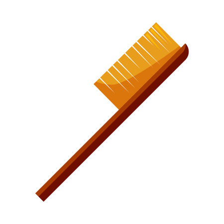 Cleaning brush. Bristle, handle, dust, sweeping. Cleaning concept. Vector illustration can be used for topics like household, housekeeping, hygieneのイラスト素材
