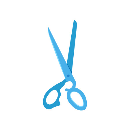 Scissors for cutting cloth vector illustration. Tailor, hairdresser, barber. Scissors concept. Vector illustration can be used for topics like beauty salon, diy, hobbyのイラスト素材