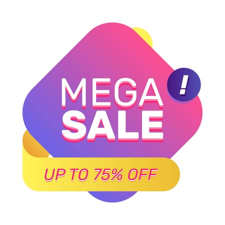 Futuristic badge for banner. Dynamical colored forms and lines. Gradient abstract banners with flowing liquid shapes. Template for logo, flyer, presentationのイラスト素材