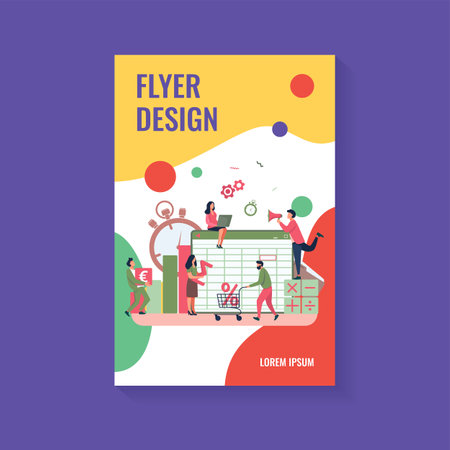 Accounting app vector illustration. Professionals working on financial reports, analyzing data sheet. Team of accountant using bookkeeping softwareのイラスト素材