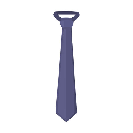 loop tie, Business man or office worker accessorie and formal clothes cartoon vector illustrationのイラスト素材