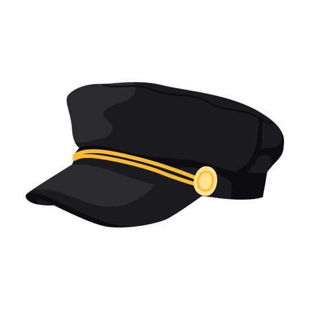 Hat, cap for men, cartoon vector illustration. Retro and modern male and female headgear isolated on whiteのイラスト素材