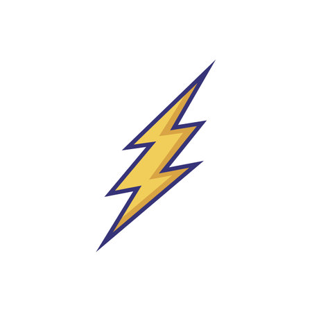 Lightning line icon. Weather, nature, environment. Weather concept. Vector illustration can be used for topics like environment, ecology, weather forecastのイラスト素材