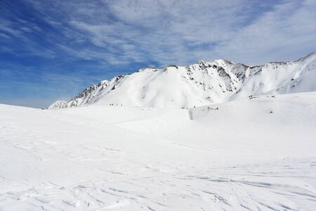 Snowy mountain, Toyama, Japan, A Part of Tateyama Kurobe Alpine routeの写真素材