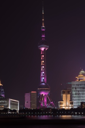 Television tower in Shanghaiのeditorial素材